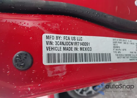 2024 Jeep Compass Limited 4X4 from USA, damaged, VIN 3C4NJDCN1RT140091